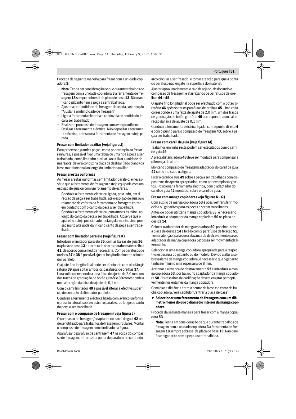 Bosch GMF 1600 CE Professional User Manual | Page 51 / 255