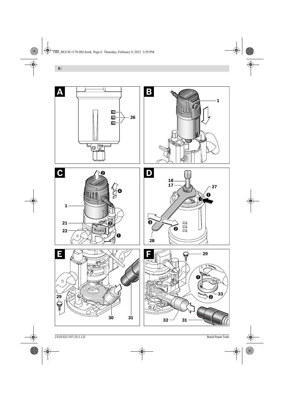 Bosch GMF 1600 CE Professional User Manual | Page 6 / 255