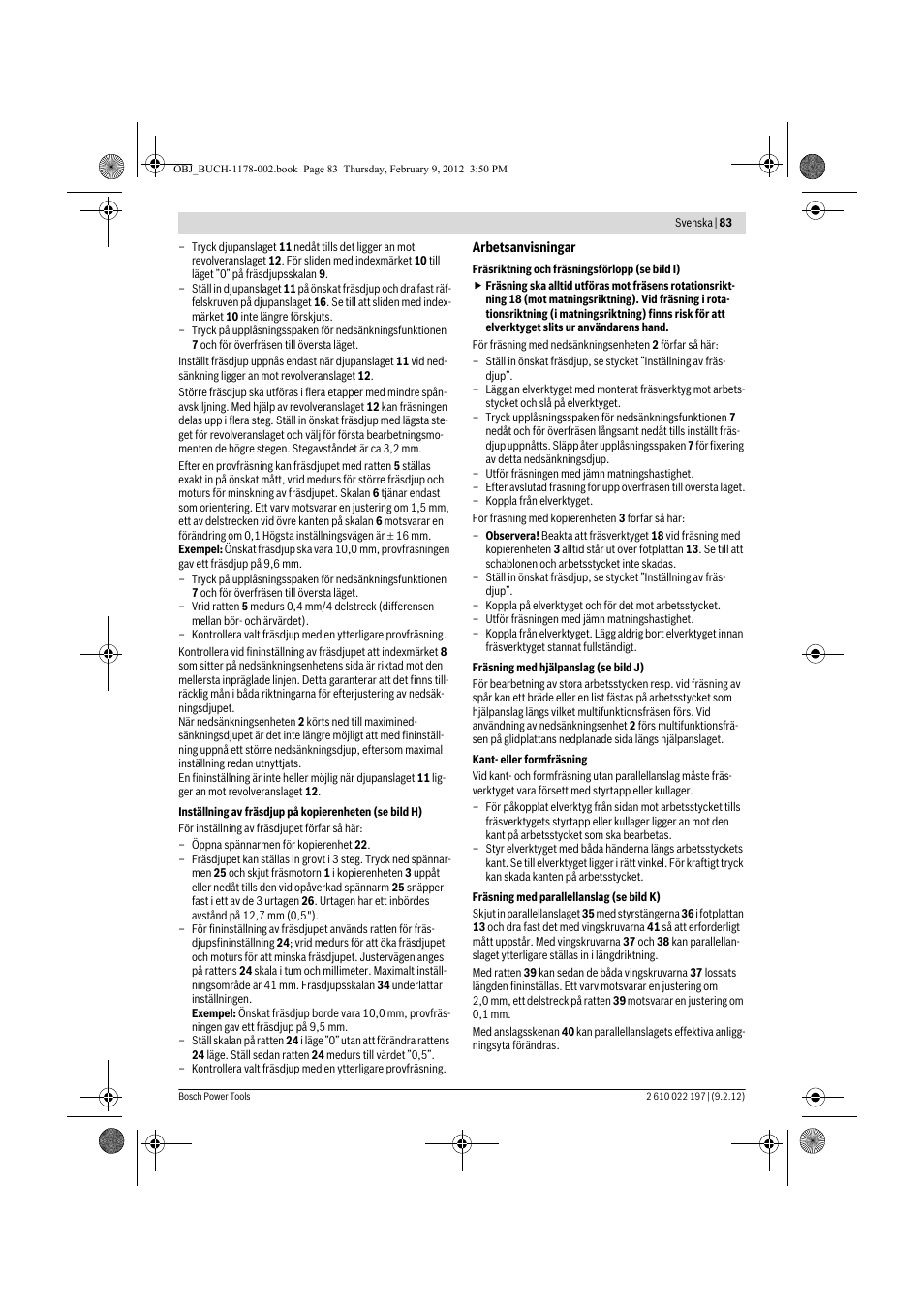 Bosch GMF 1600 CE Professional User Manual | Page 83 / 255