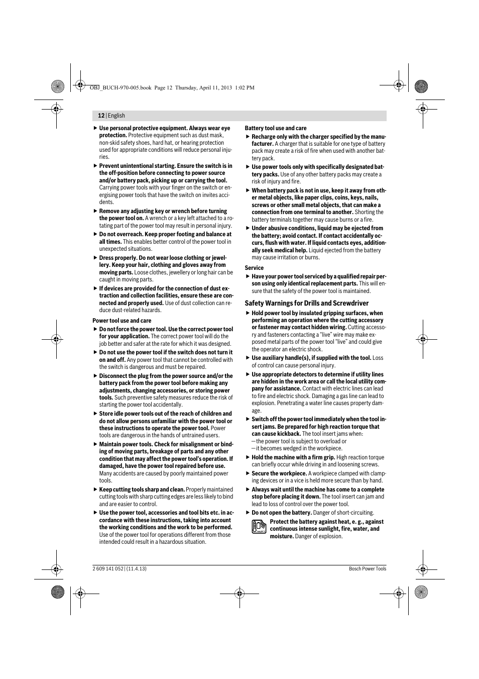 Bosch GSR 10,8-2-LI Professional User Manual | Page 12 / 169