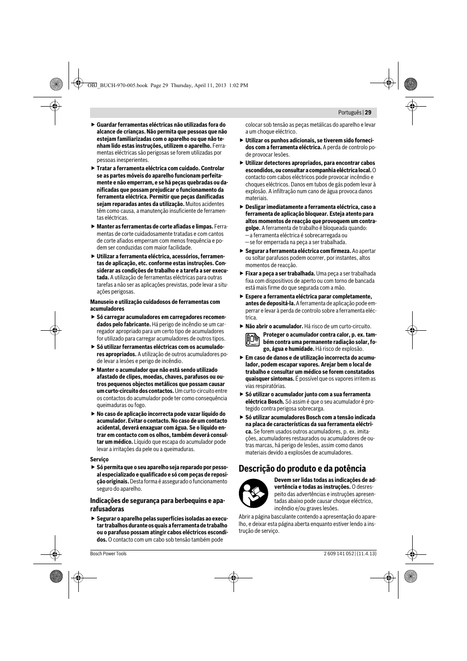 Descrição do produto e da potência | Bosch GSR 10,8-2-LI Professional User Manual | Page 29 / 169