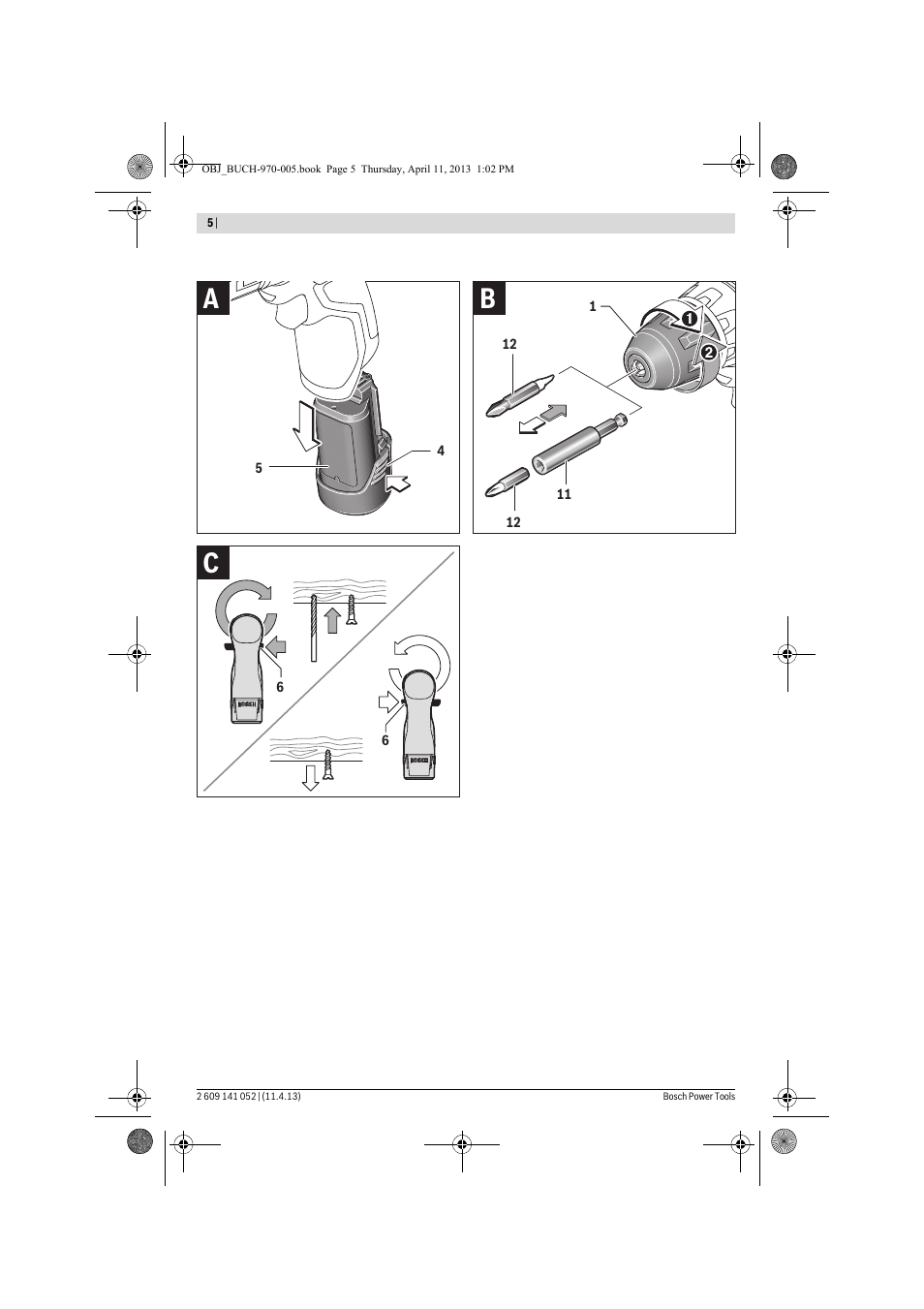 Cb a | Bosch GSR 10,8-2-LI Professional User Manual | Page 5 / 169