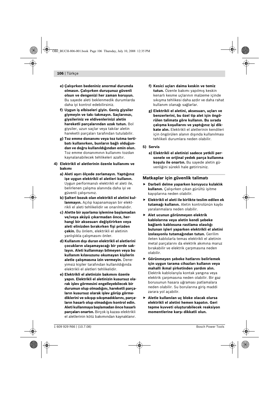 Bosch GSB 16 RE Professional User Manual | Page 106 / 229