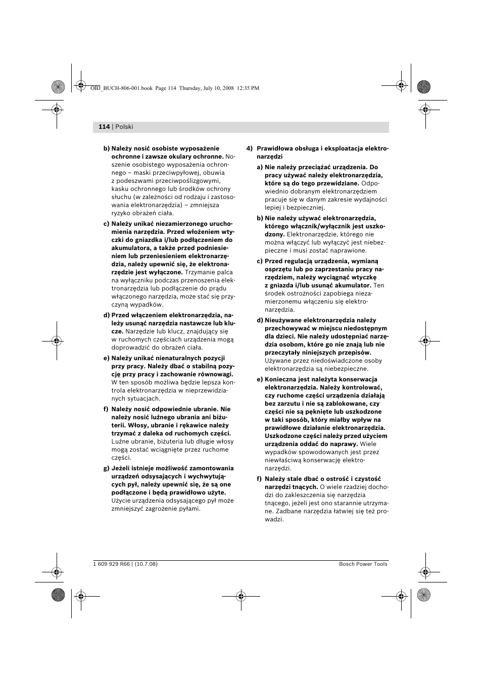 Bosch GSB 16 RE Professional User Manual | Page 114 / 229