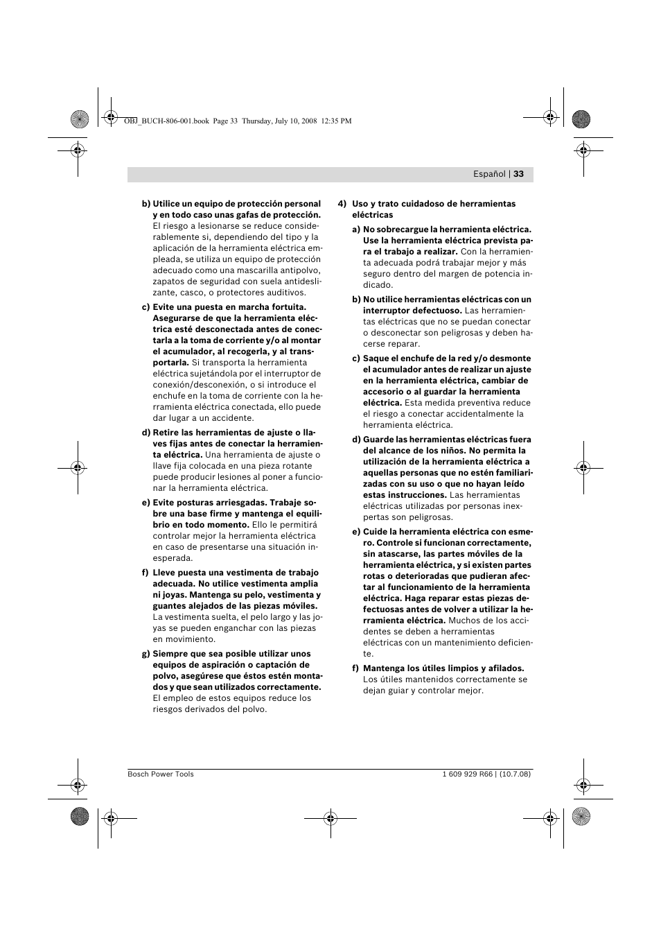 Bosch GSB 16 RE Professional User Manual | Page 33 / 229