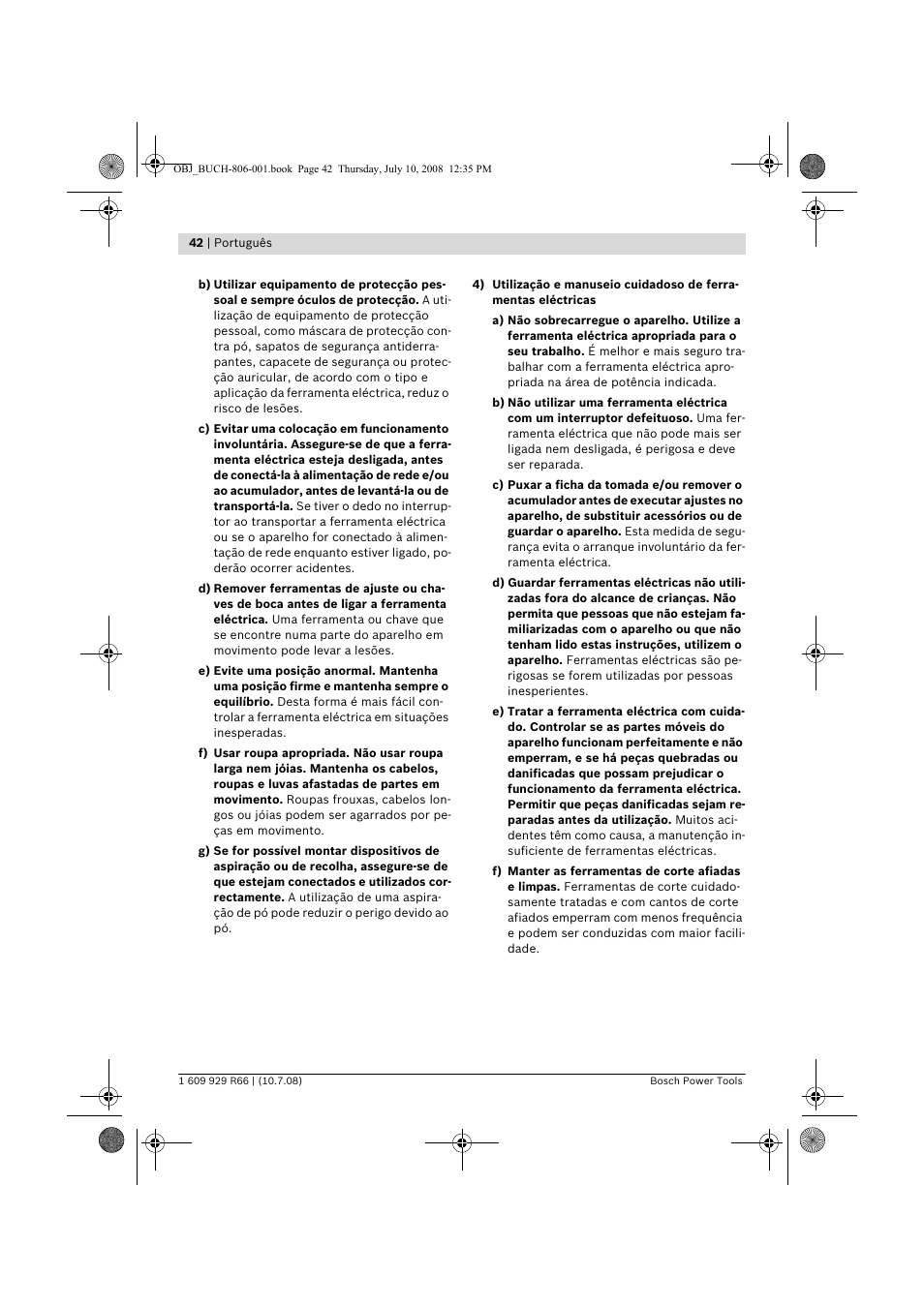 Bosch GSB 16 RE Professional User Manual | Page 42 / 229