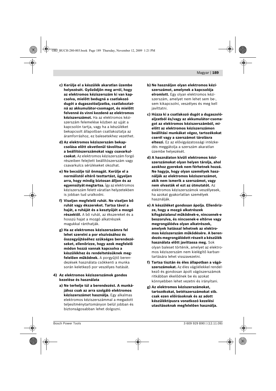 Bosch GWS Professional 24-300 User Manual | Page 189 / 337