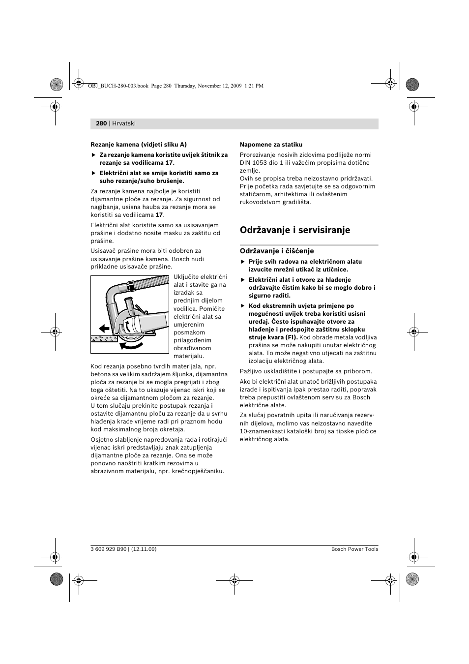 Održavanje i servisiranje | Bosch GWS Professional 24-300 User Manual | Page 280 / 337