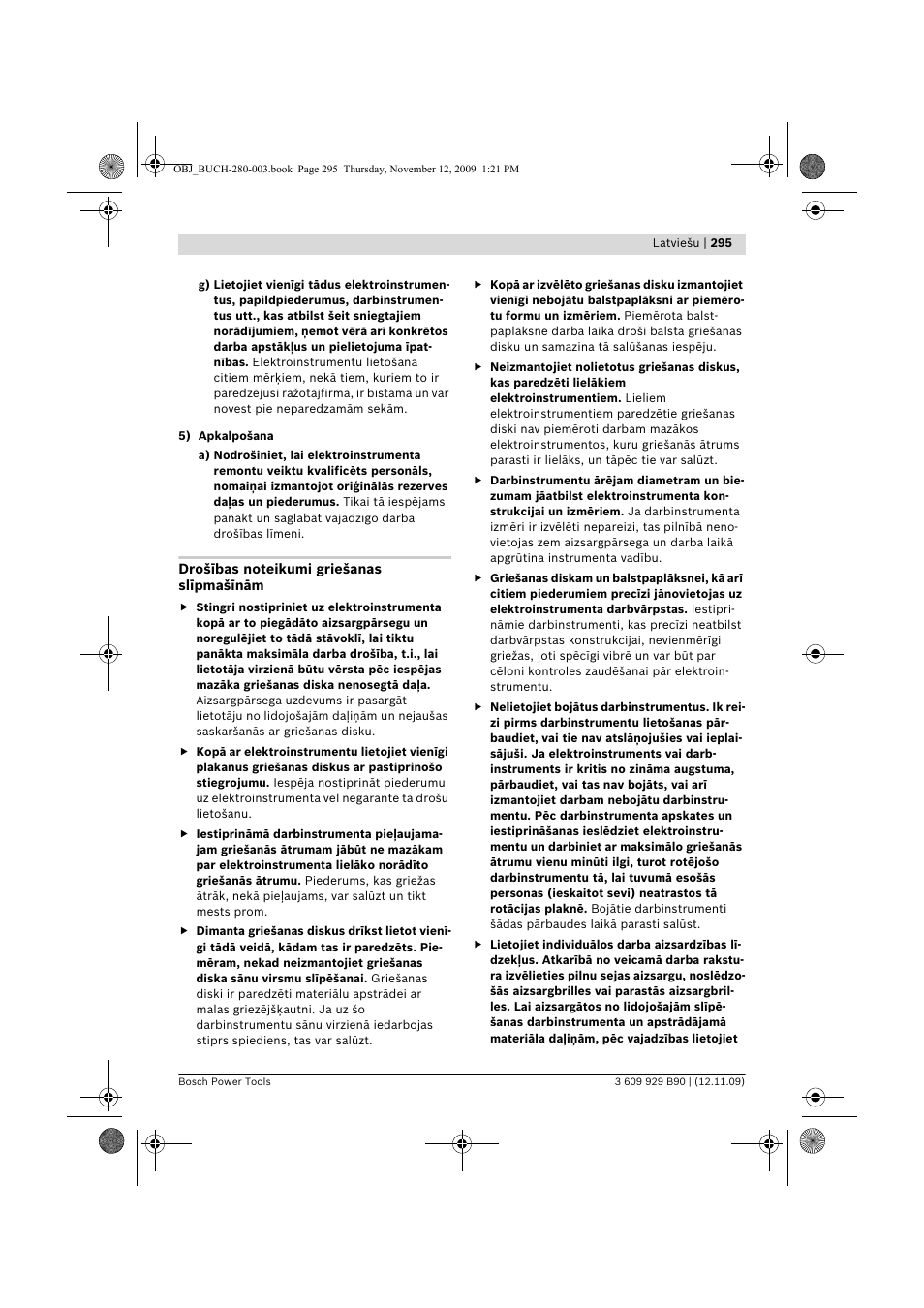 Bosch GWS Professional 24-300 User Manual | Page 295 / 337
