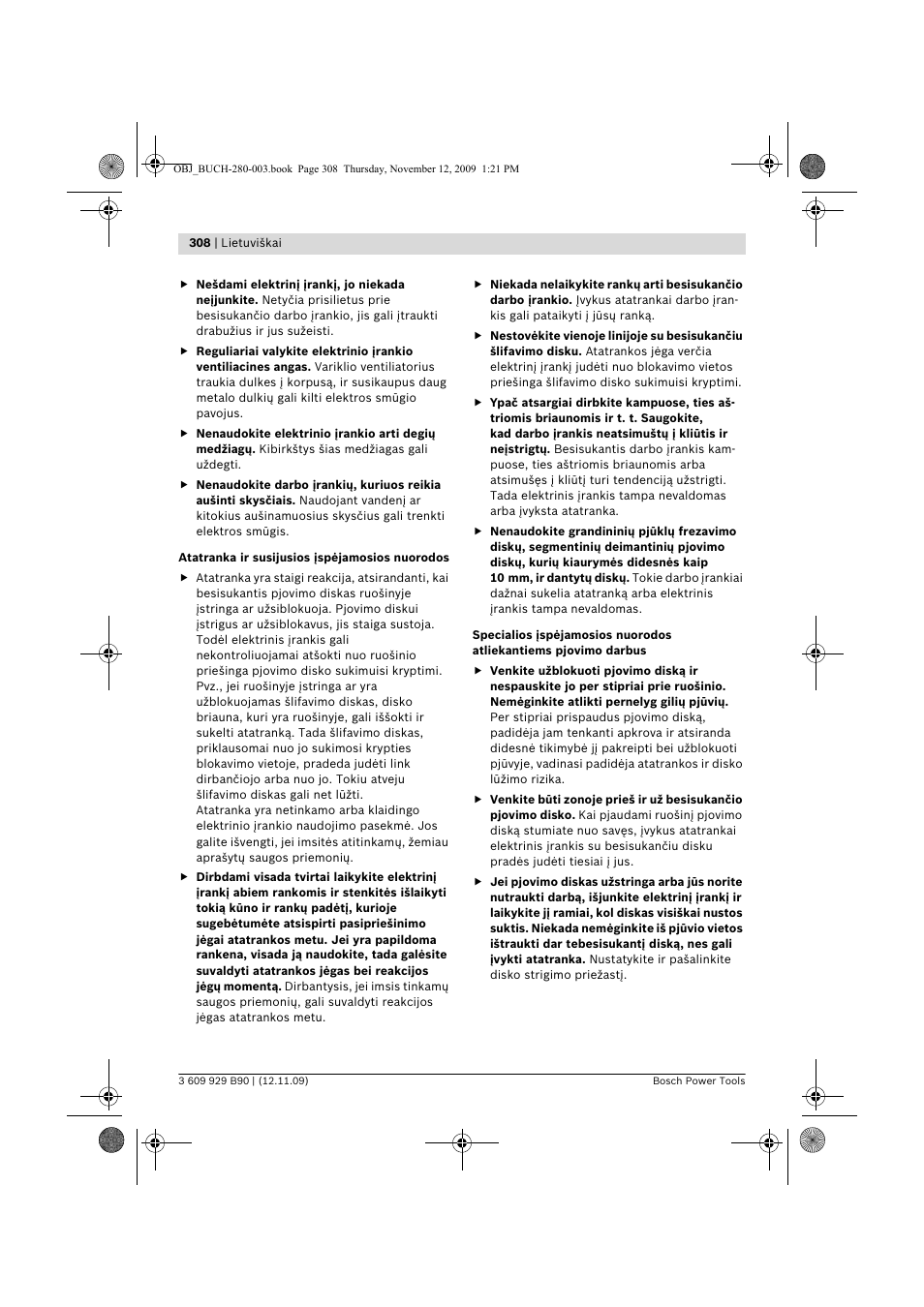 Bosch GWS Professional 24-300 User Manual | Page 308 / 337