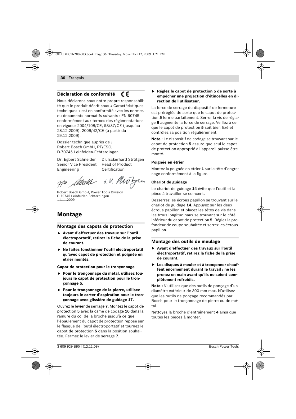 Montage | Bosch GWS Professional 24-300 User Manual | Page 36 / 337