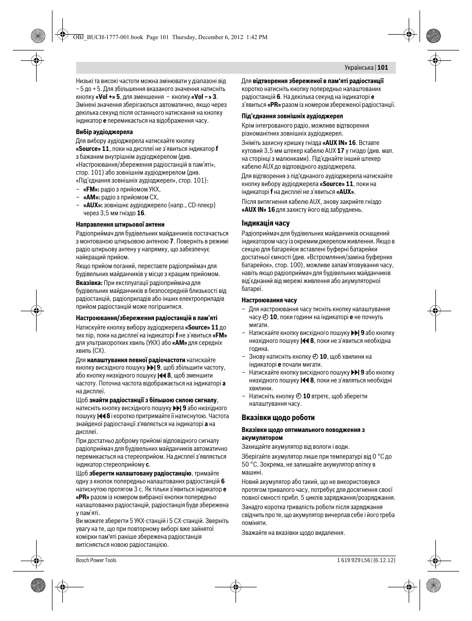 Bosch GML SoundBoxx Professional 14,4 V User Manual | Page 101 / 157