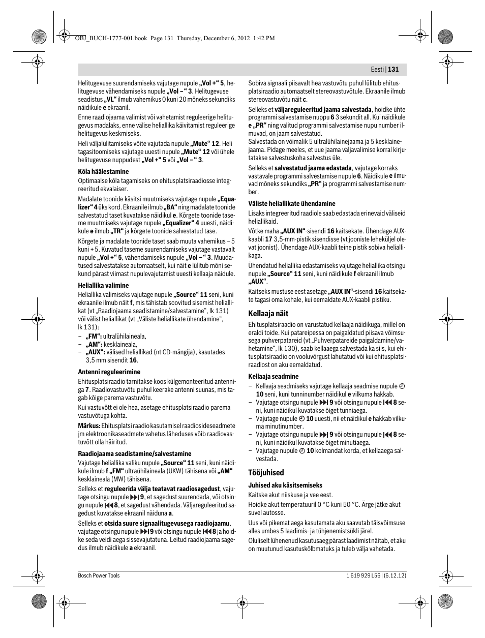 Bosch GML SoundBoxx Professional 14,4 V User Manual | Page 131 / 157