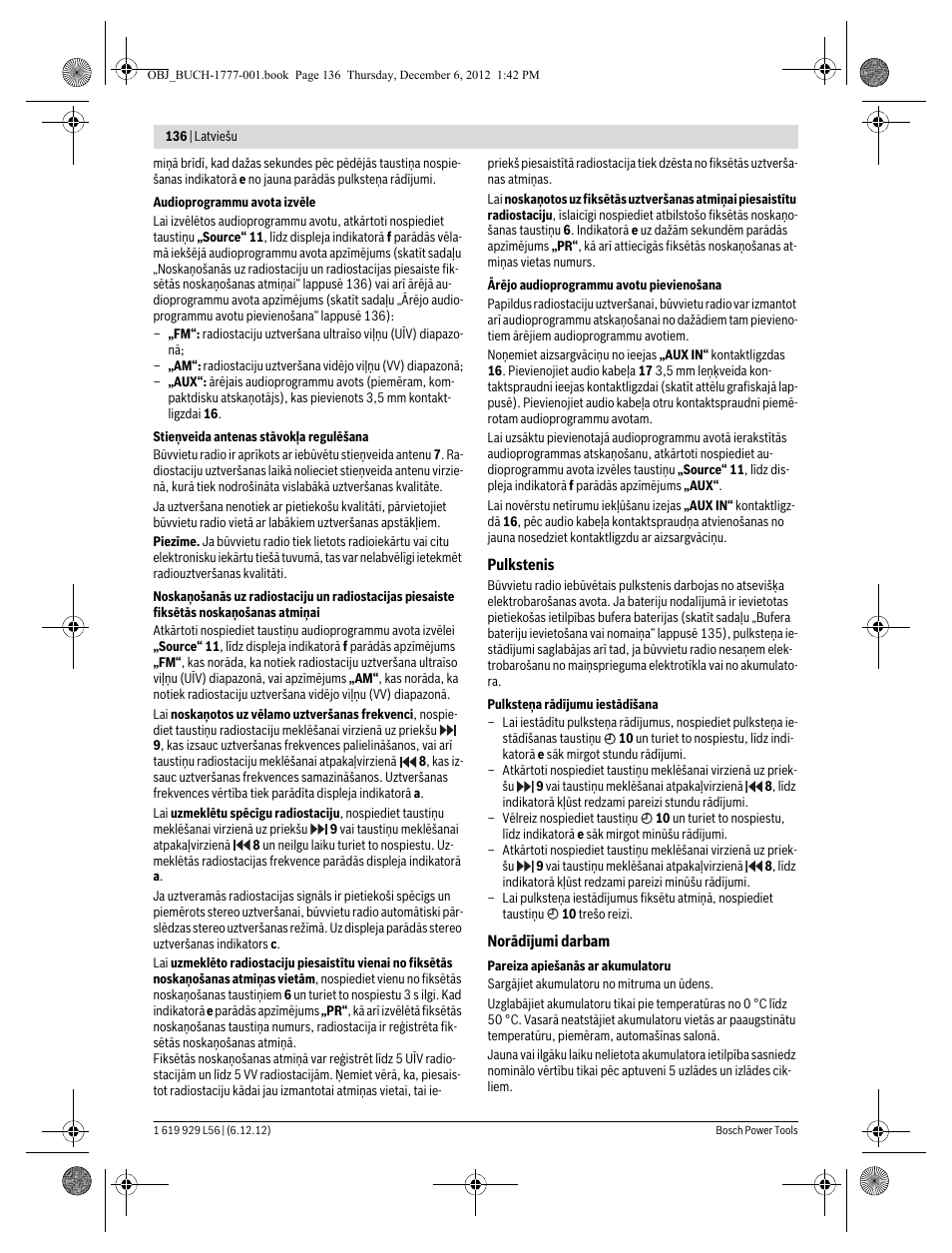Bosch GML SoundBoxx Professional 14,4 V User Manual | Page 136 / 157