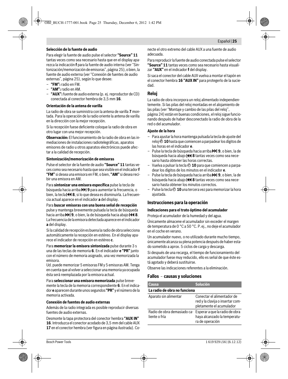 Bosch GML SoundBoxx Professional 14,4 V User Manual | Page 25 / 157