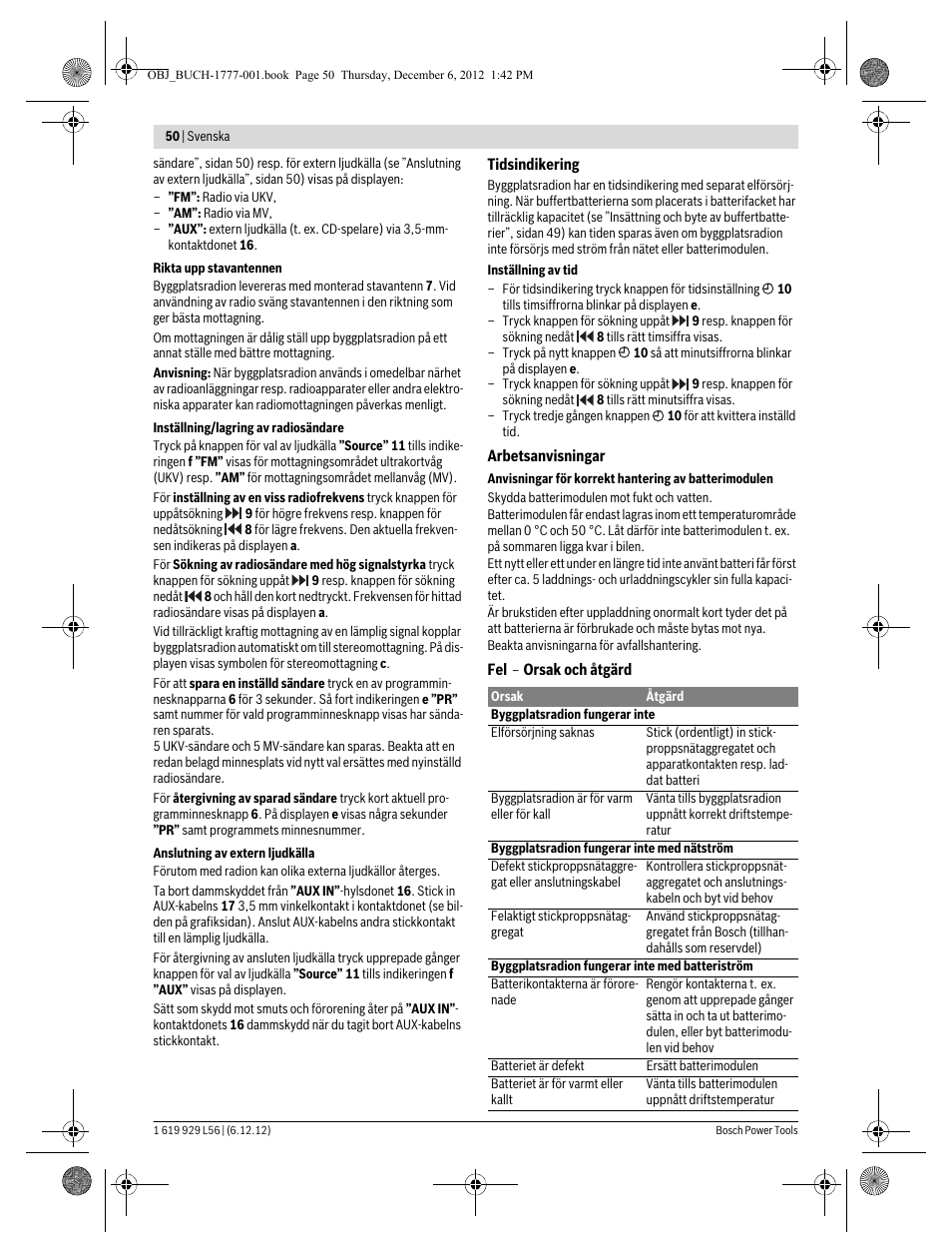 Bosch GML SoundBoxx Professional 14,4 V User Manual | Page 50 / 157