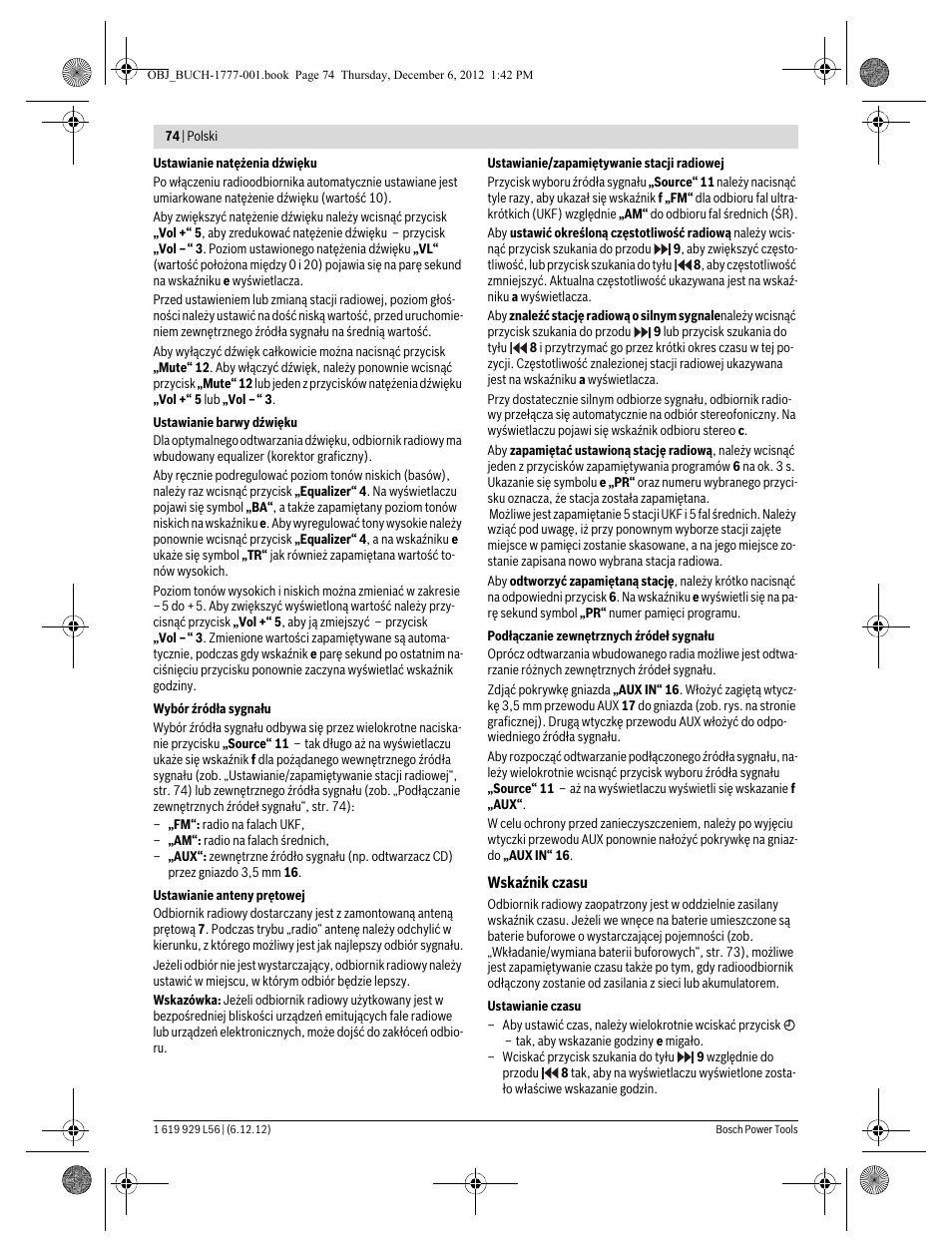 Bosch GML SoundBoxx Professional 14,4 V User Manual | Page 74 / 157
