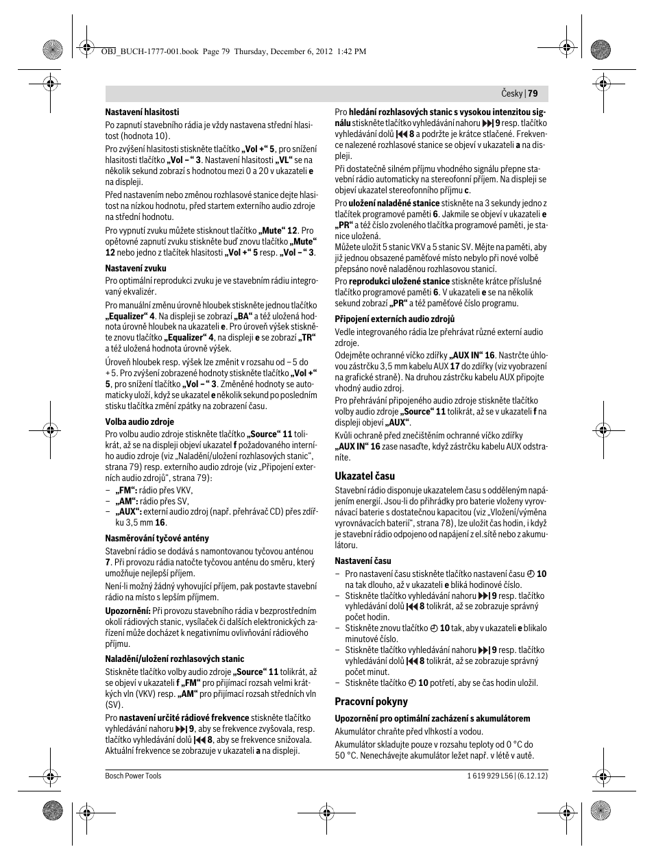 Bosch GML SoundBoxx Professional 14,4 V User Manual | Page 79 / 157