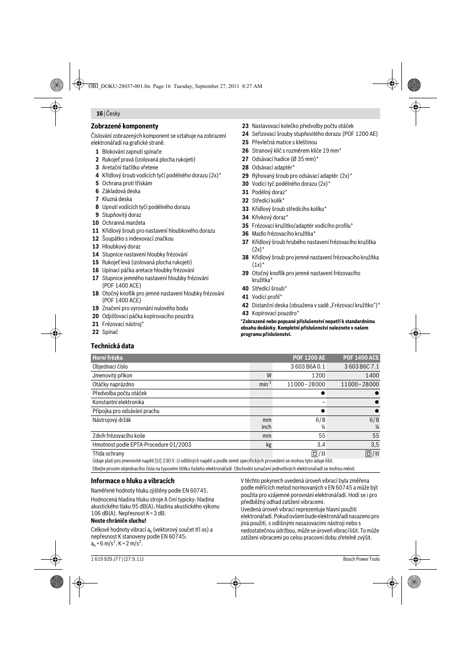 Bosch POF 1200 AE User Manual | Page 16 / 106