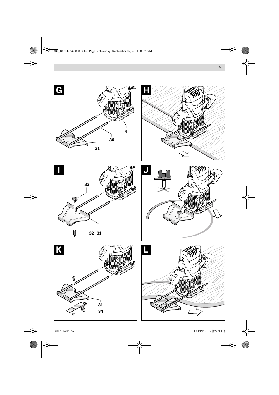 Bosch POF 1200 AE User Manual | Page 5 / 106