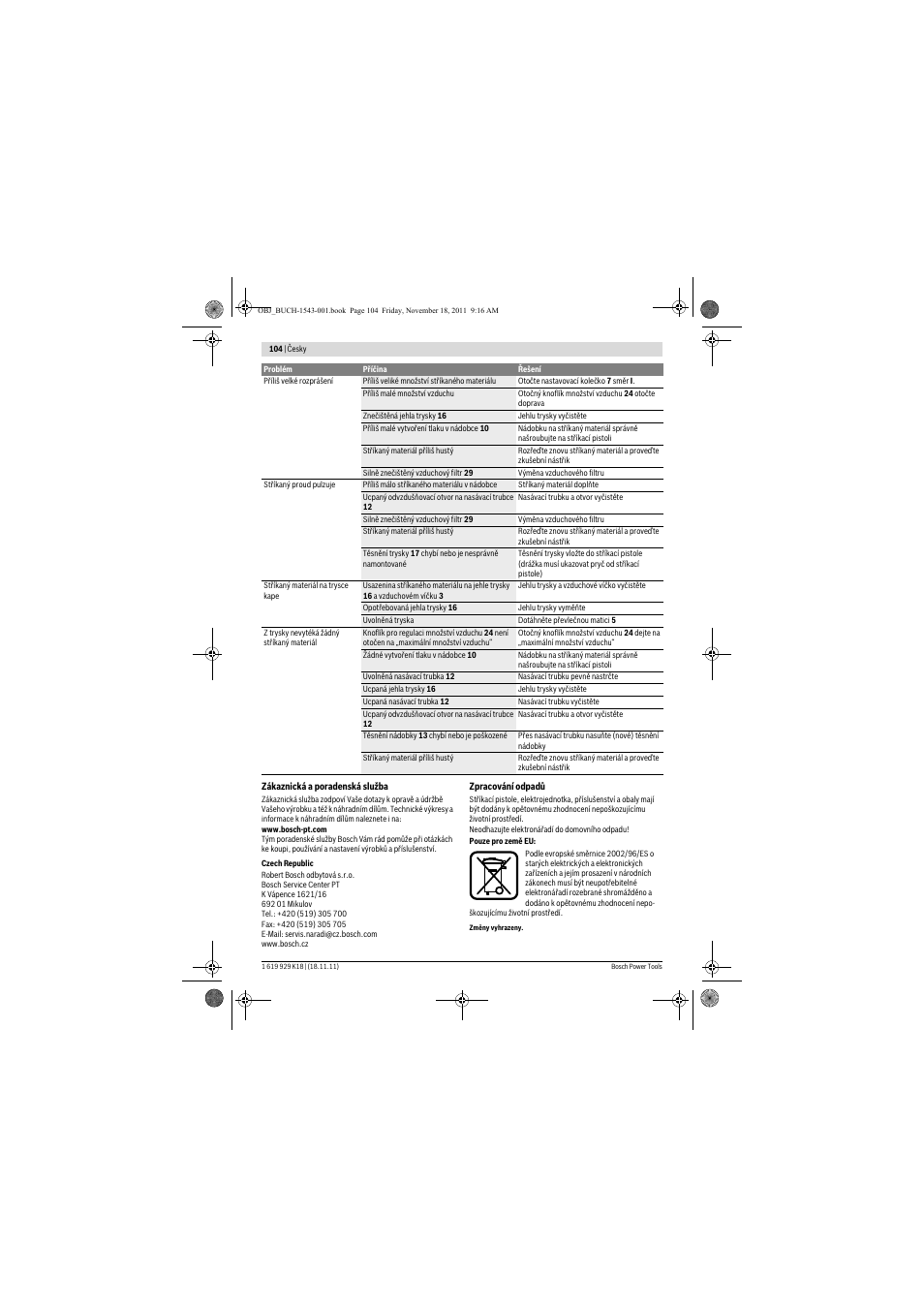 Bosch PFS 105 E WALLPaint User Manual | Page 104 / 185