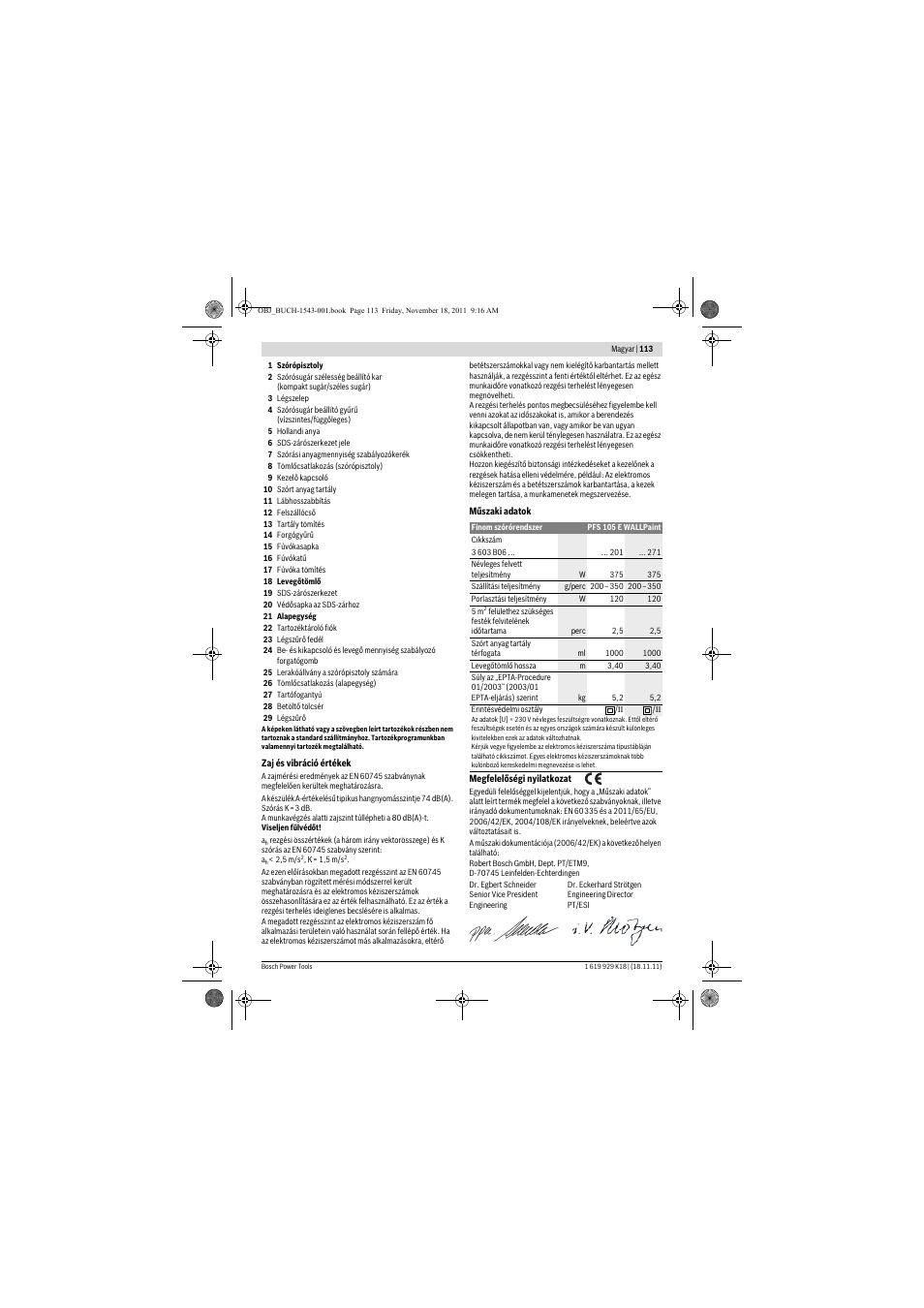 Bosch PFS 105 E WALLPaint User Manual | Page 113 / 185