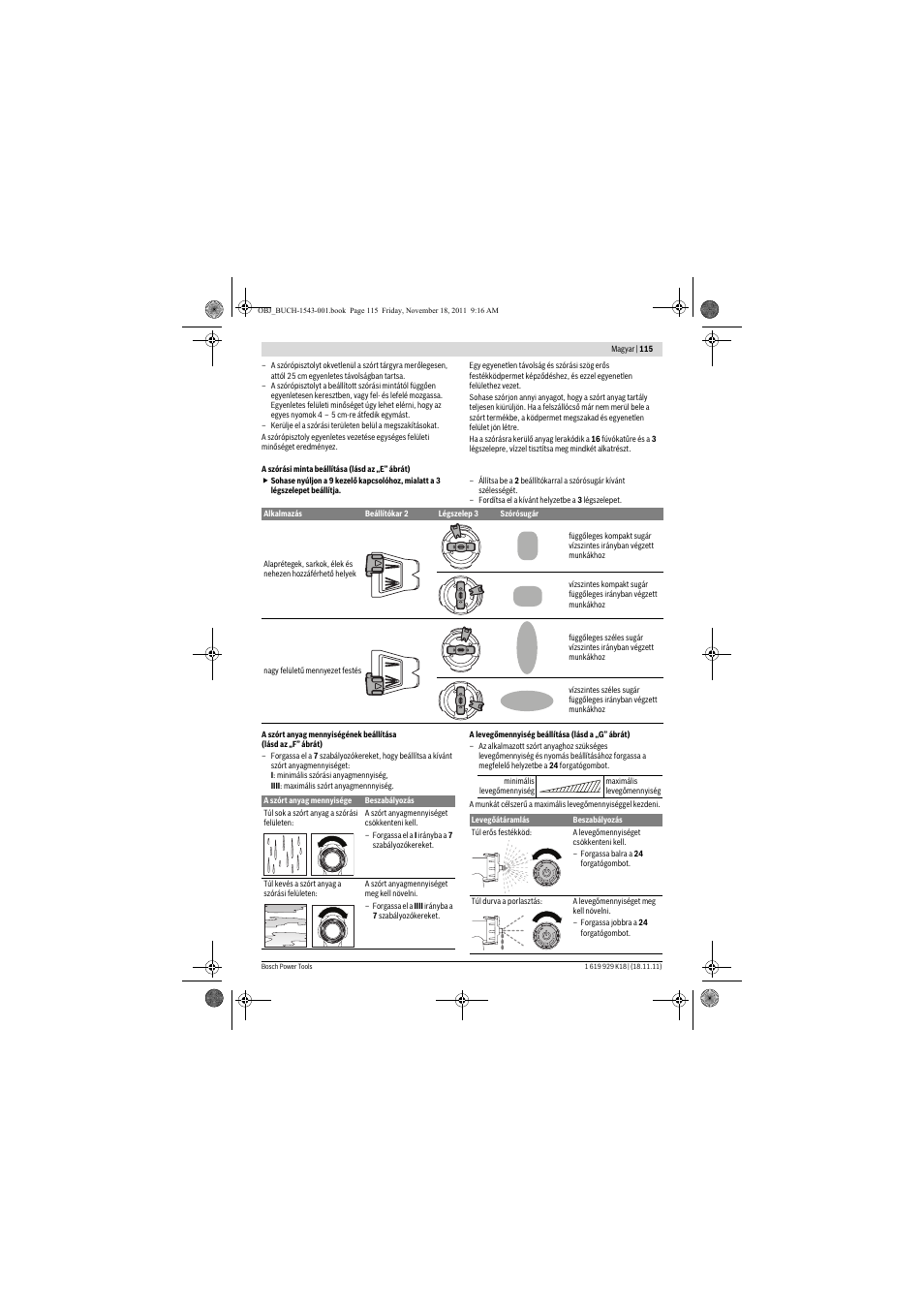 Bosch PFS 105 E WALLPaint User Manual | Page 115 / 185