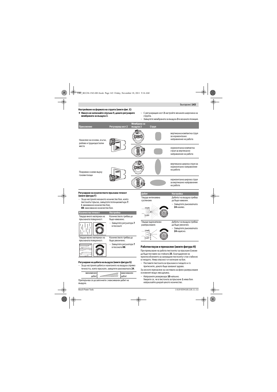 Bosch PFS 105 E WALLPaint User Manual | Page 143 / 185