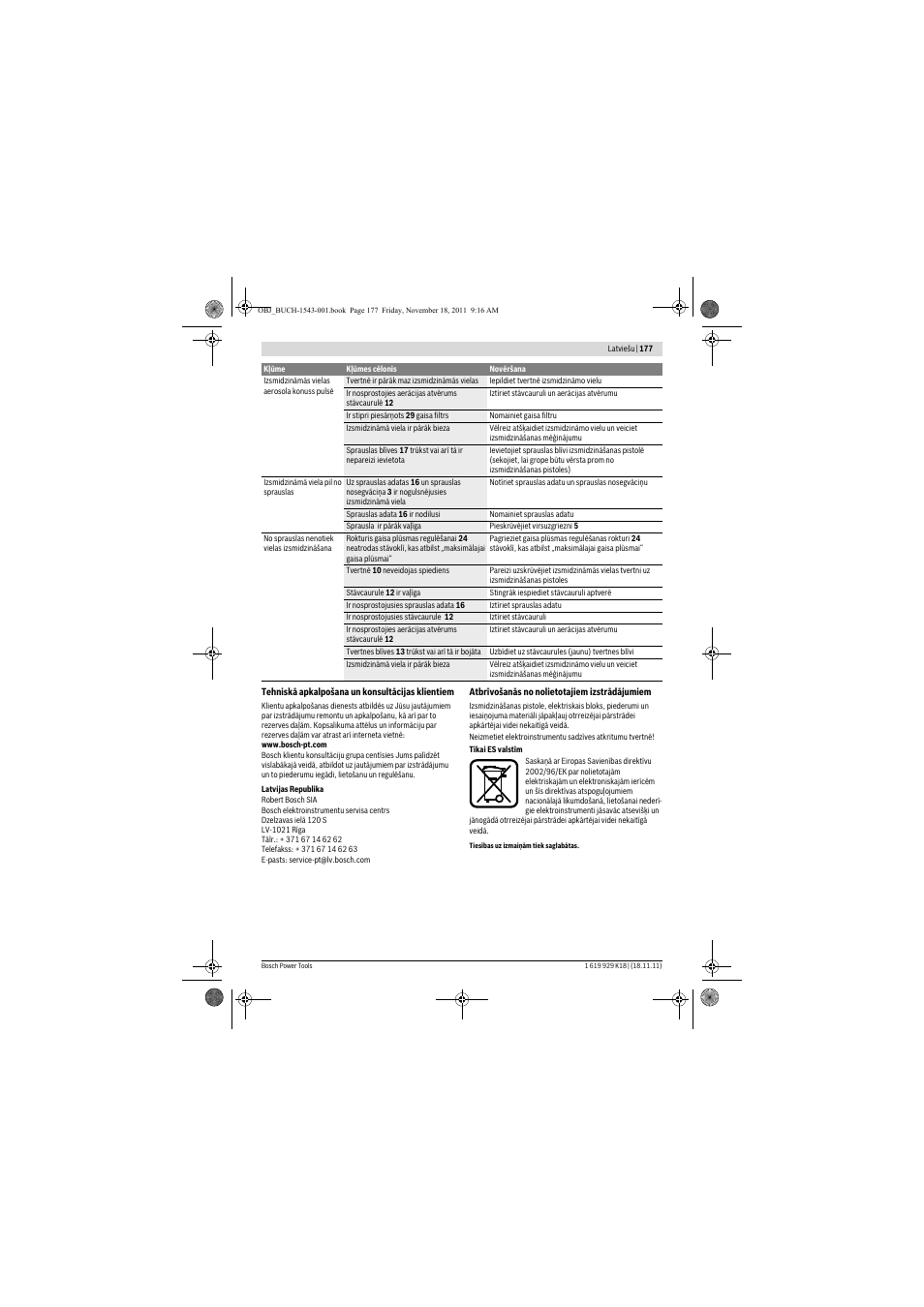 Bosch PFS 105 E WALLPaint User Manual | Page 177 / 185