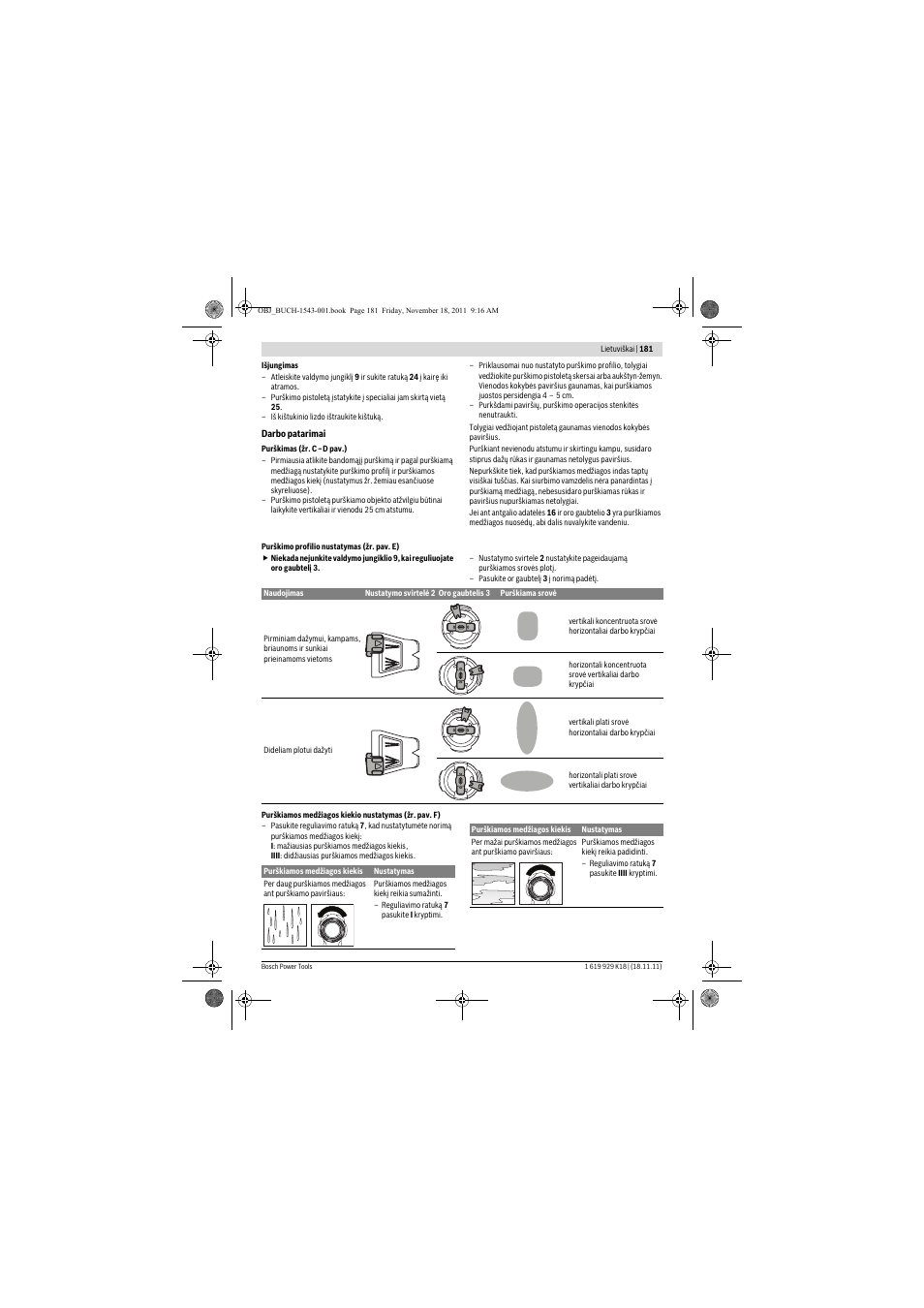 Bosch PFS 105 E WALLPaint User Manual | Page 181 / 185