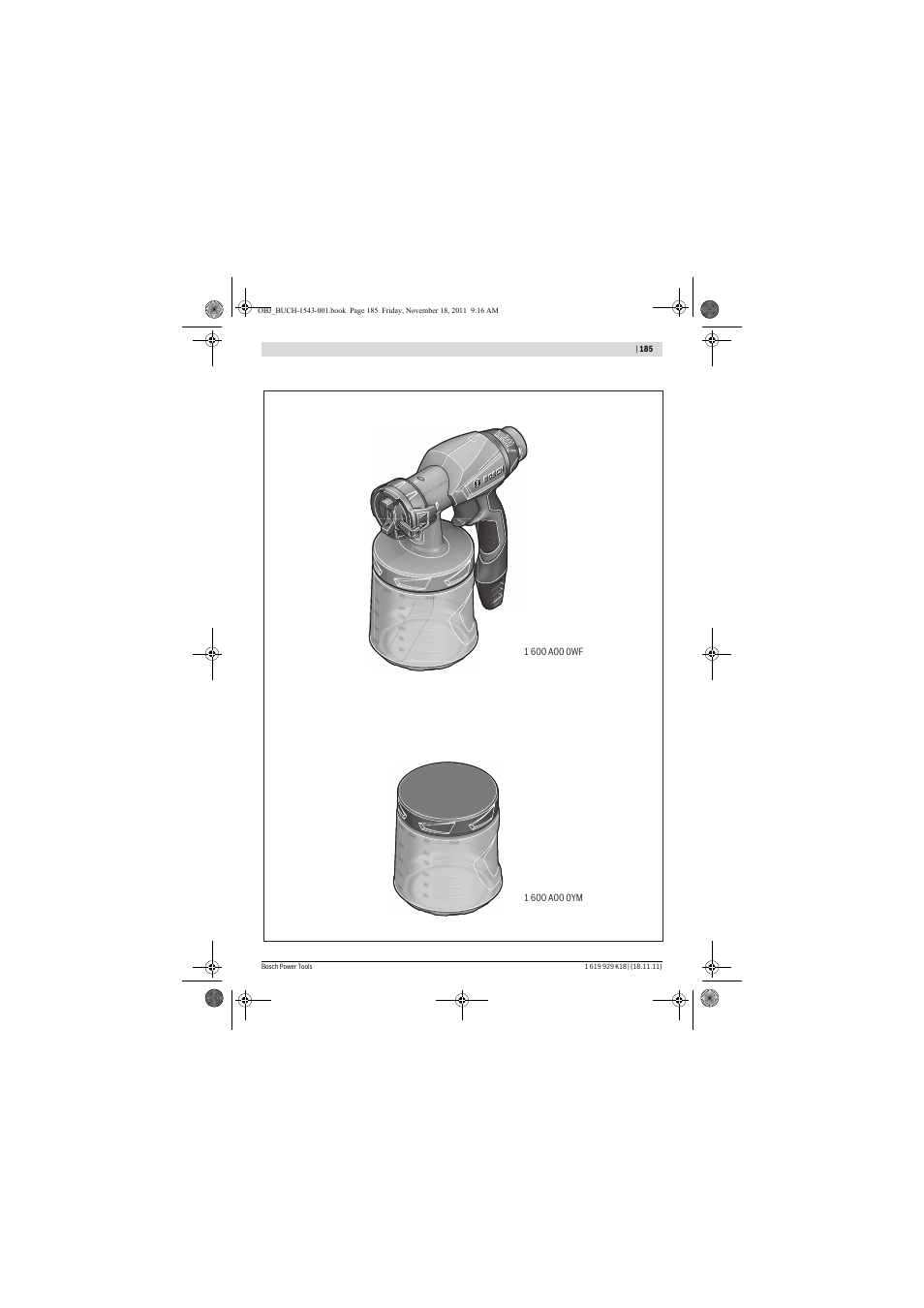 Bosch PFS 105 E WALLPaint User Manual | Page 185 / 185