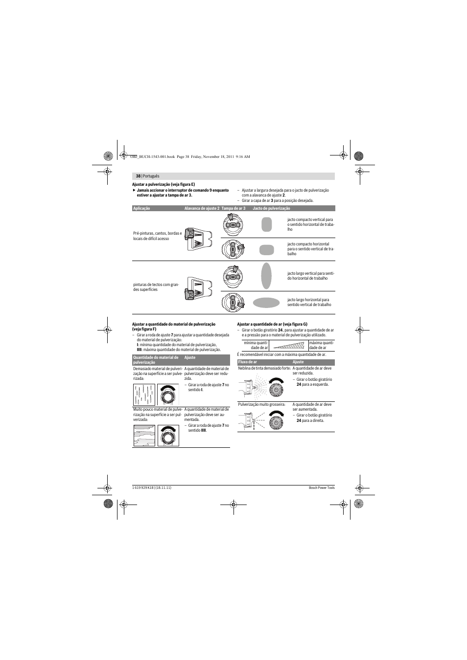 Bosch PFS 105 E WALLPaint User Manual | Page 38 / 185