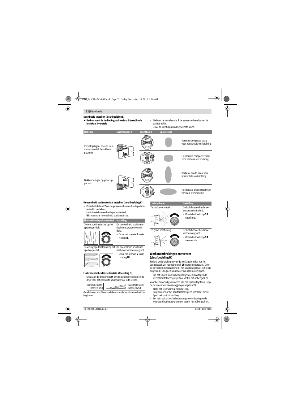 Bosch PFS 105 E WALLPaint User Manual | Page 52 / 185