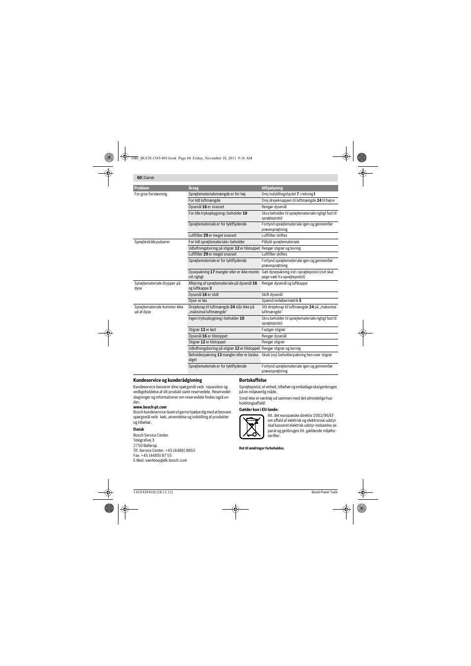 Bosch PFS 105 E WALLPaint User Manual | Page 60 / 185