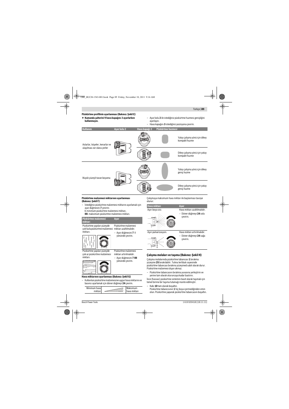 Bosch PFS 105 E WALLPaint User Manual | Page 89 / 185