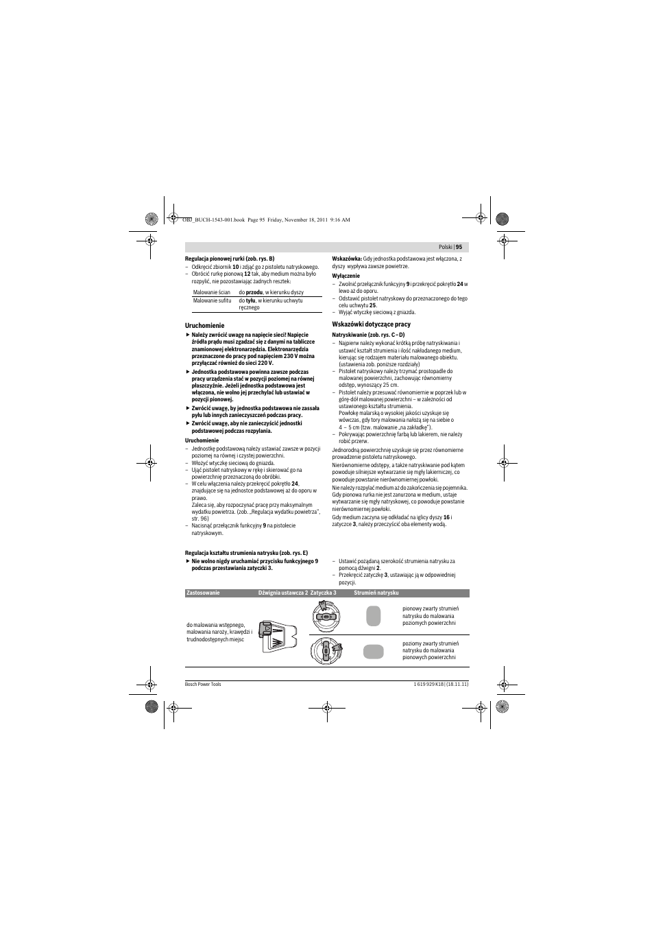 Bosch PFS 105 E WALLPaint User Manual | Page 95 / 185