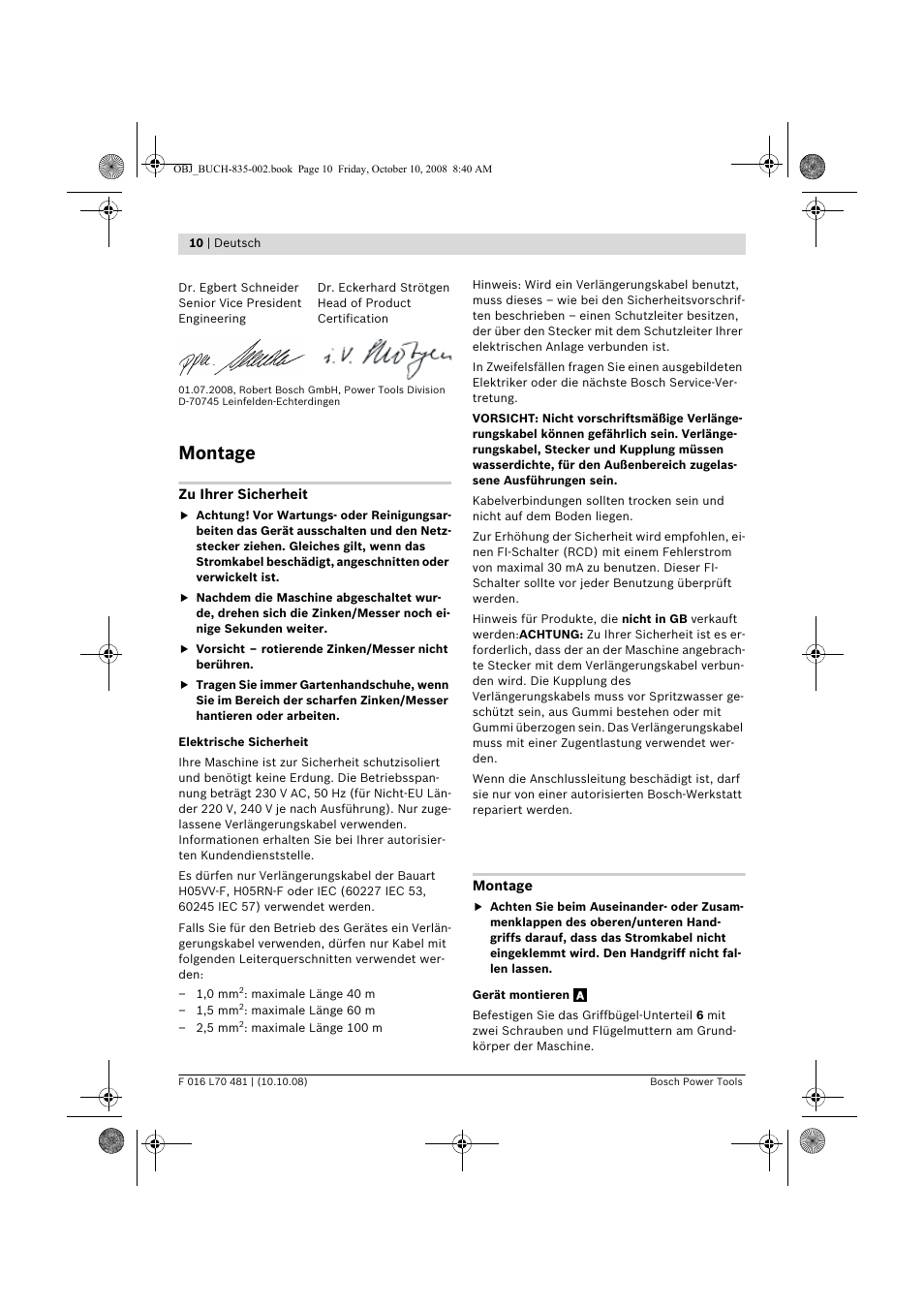 Montage | Bosch ALR 900 User Manual | Page 10 / 282