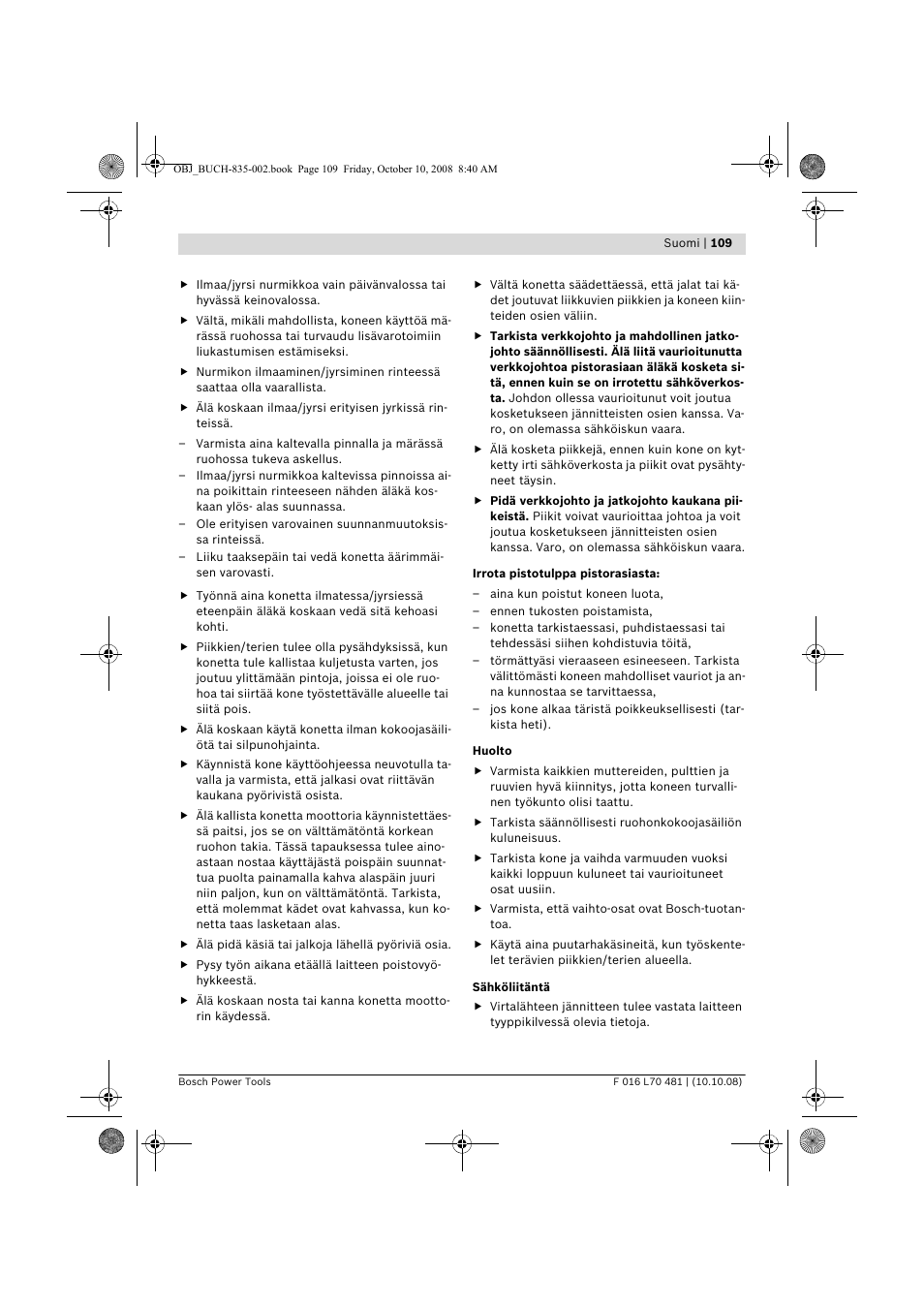 Bosch ALR 900 User Manual | Page 109 / 282