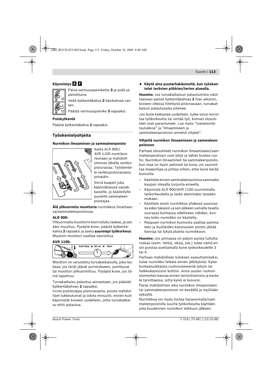 Bosch ALR 900 User Manual | Page 113 / 282