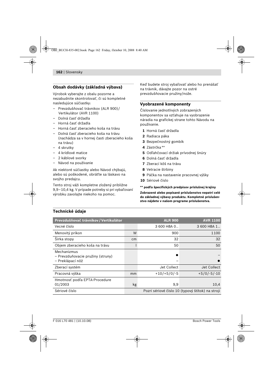 Bosch ALR 900 User Manual | Page 162 / 282