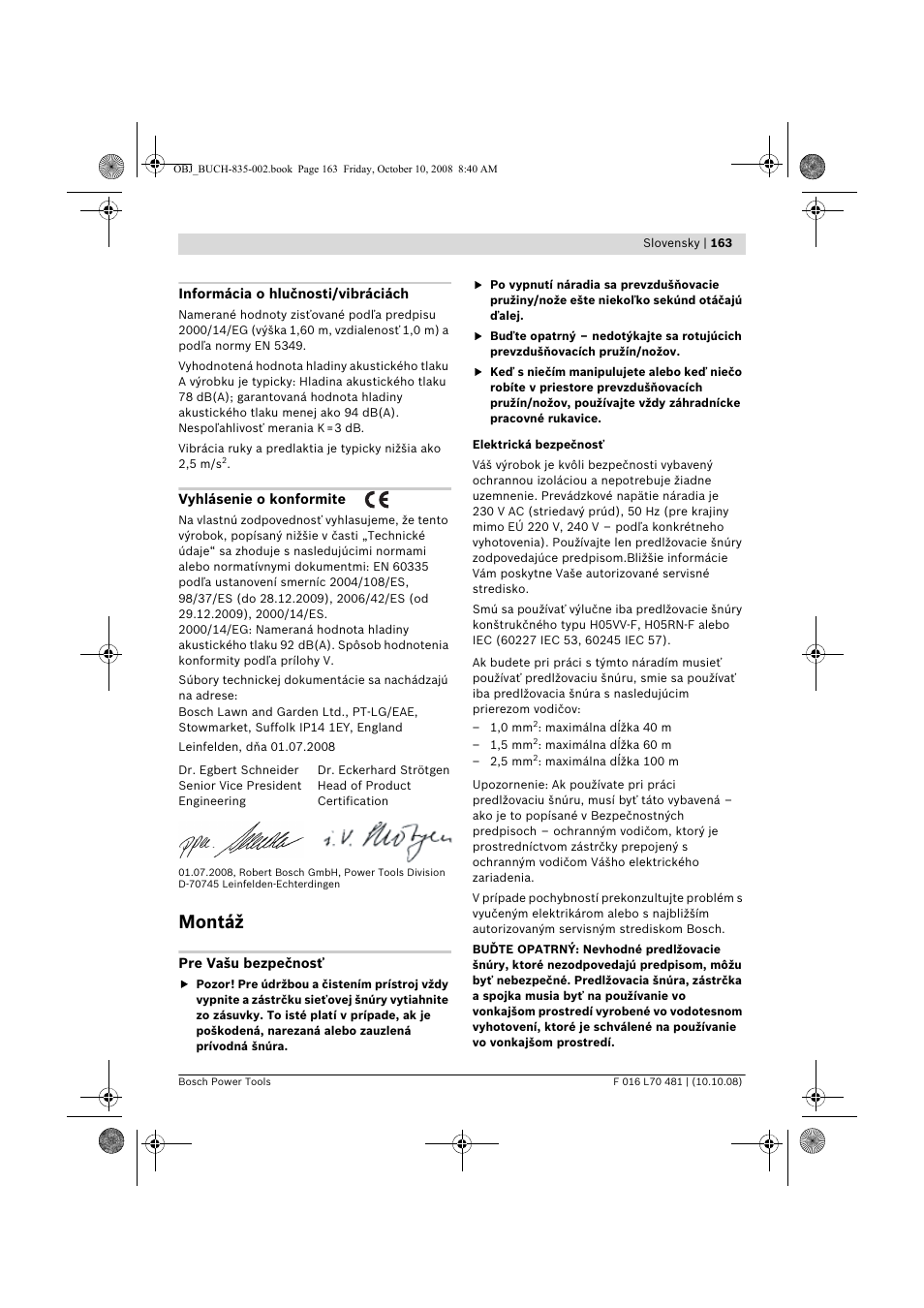Montáž | Bosch ALR 900 User Manual | Page 163 / 282