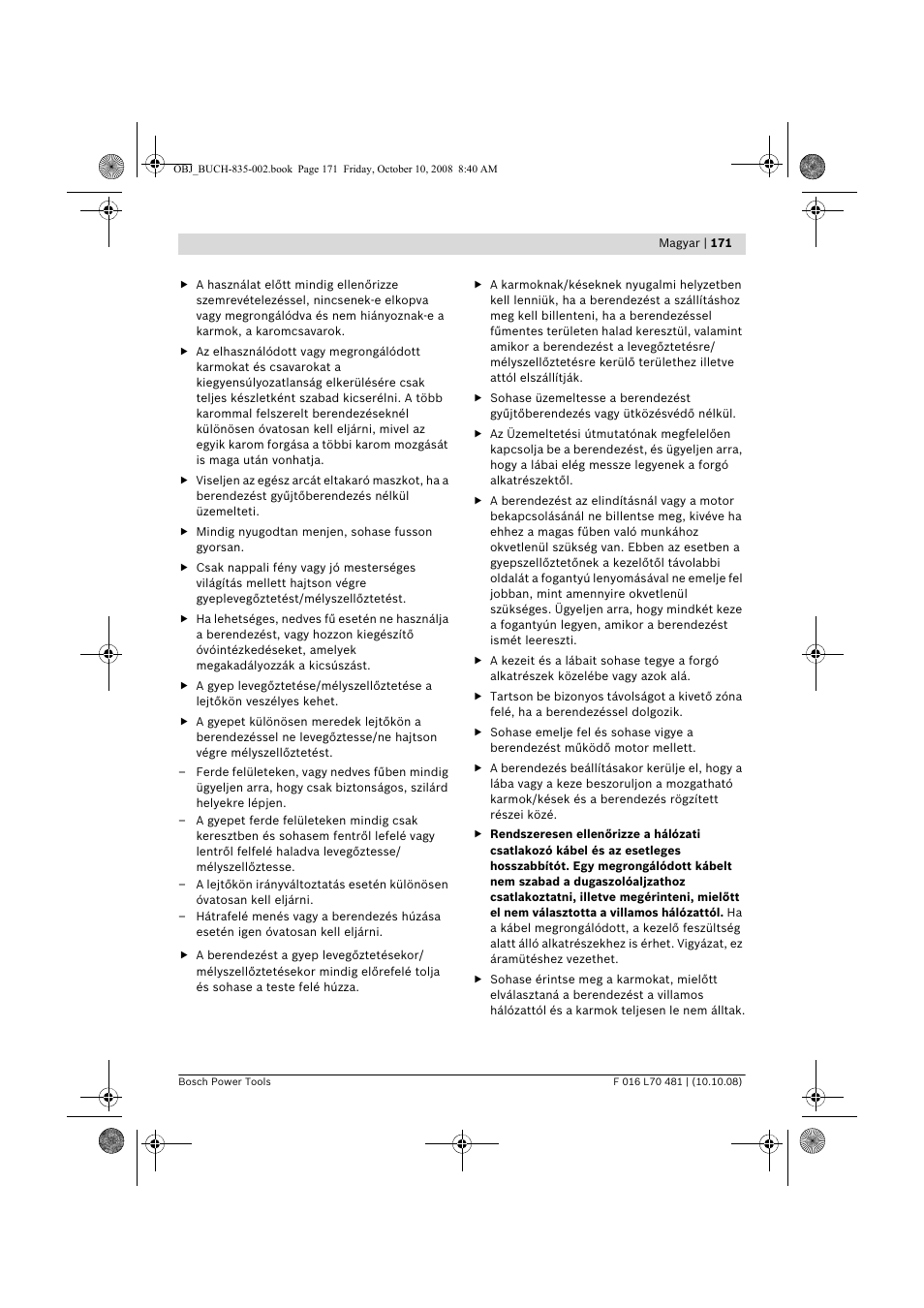 Bosch ALR 900 User Manual | Page 171 / 282