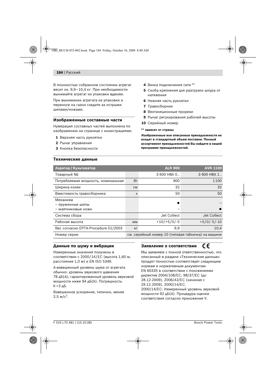 Bosch ALR 900 User Manual | Page 184 / 282