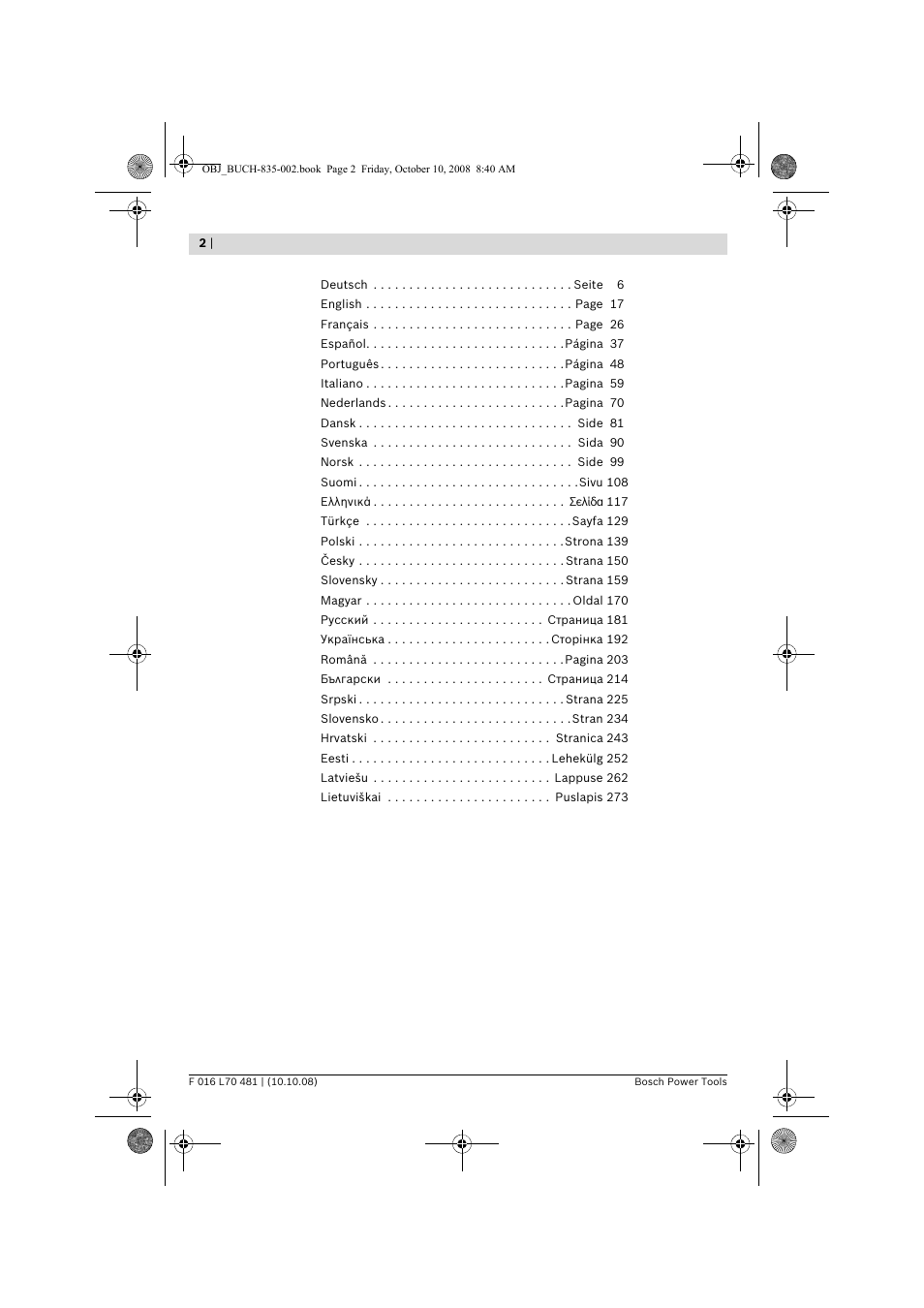 Bosch ALR 900 User Manual | Page 2 / 282