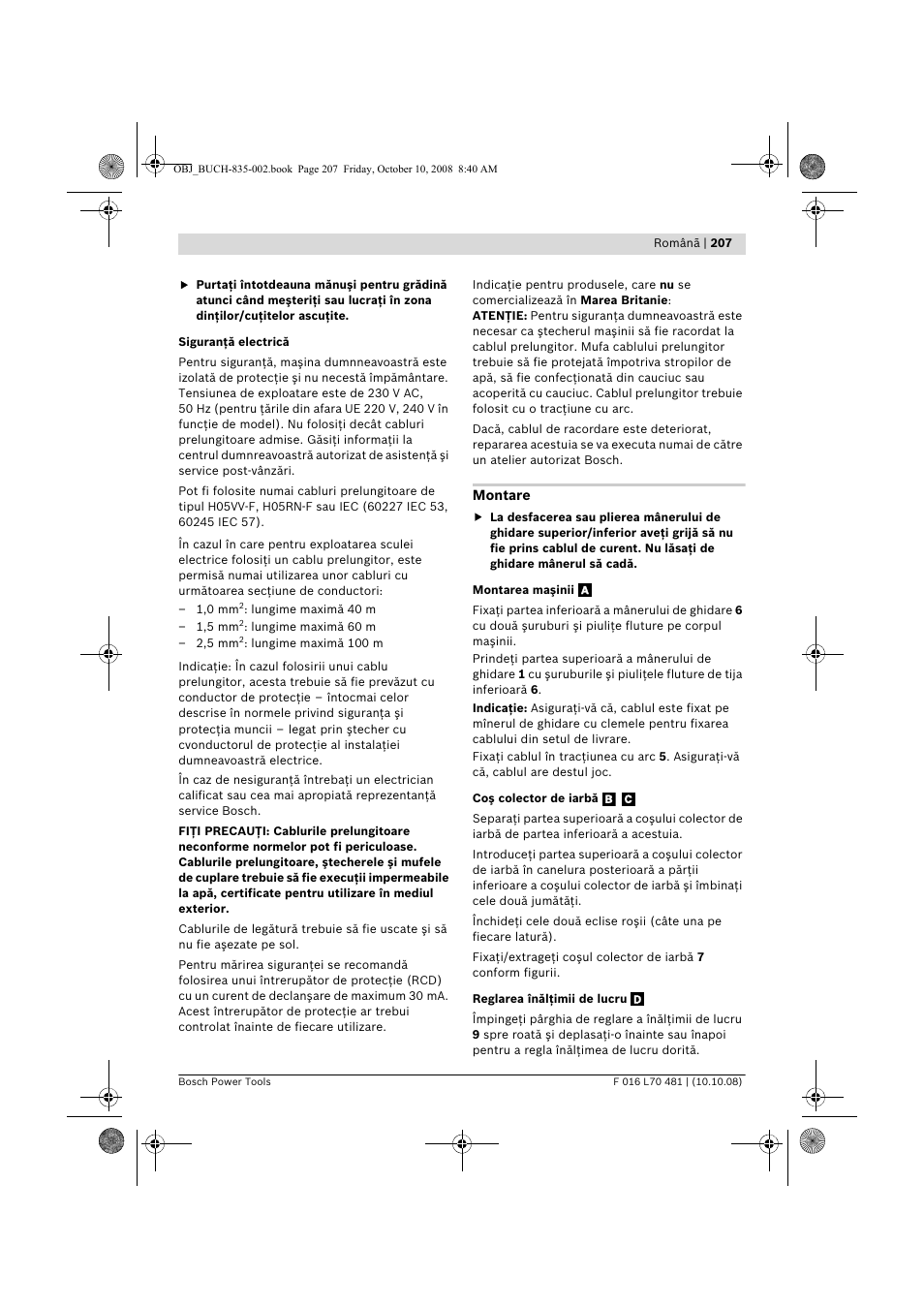 Bosch ALR 900 User Manual | Page 207 / 282