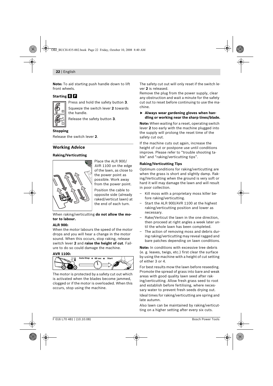 Bosch ALR 900 User Manual | Page 22 / 282