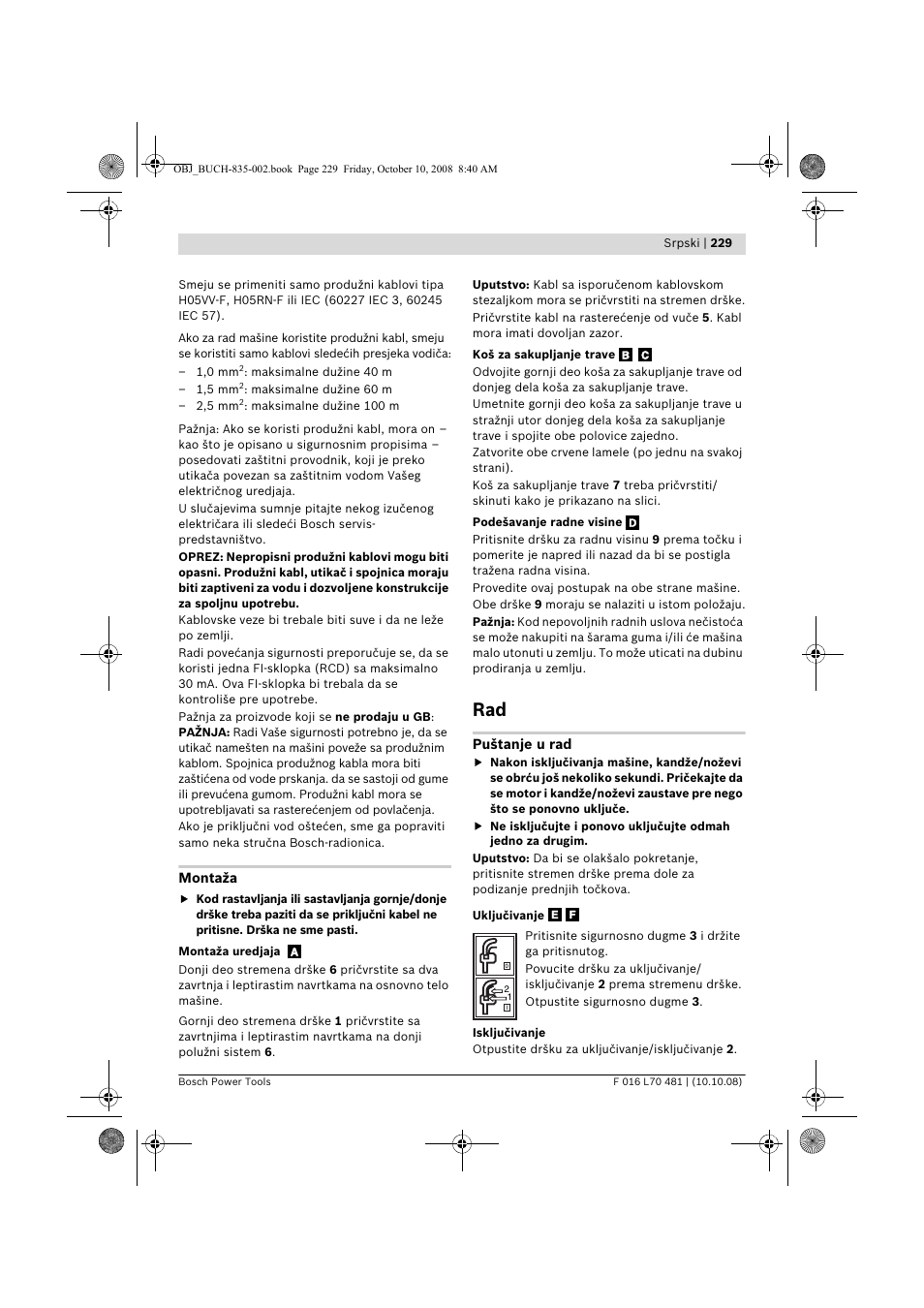 Bosch ALR 900 User Manual | Page 229 / 282