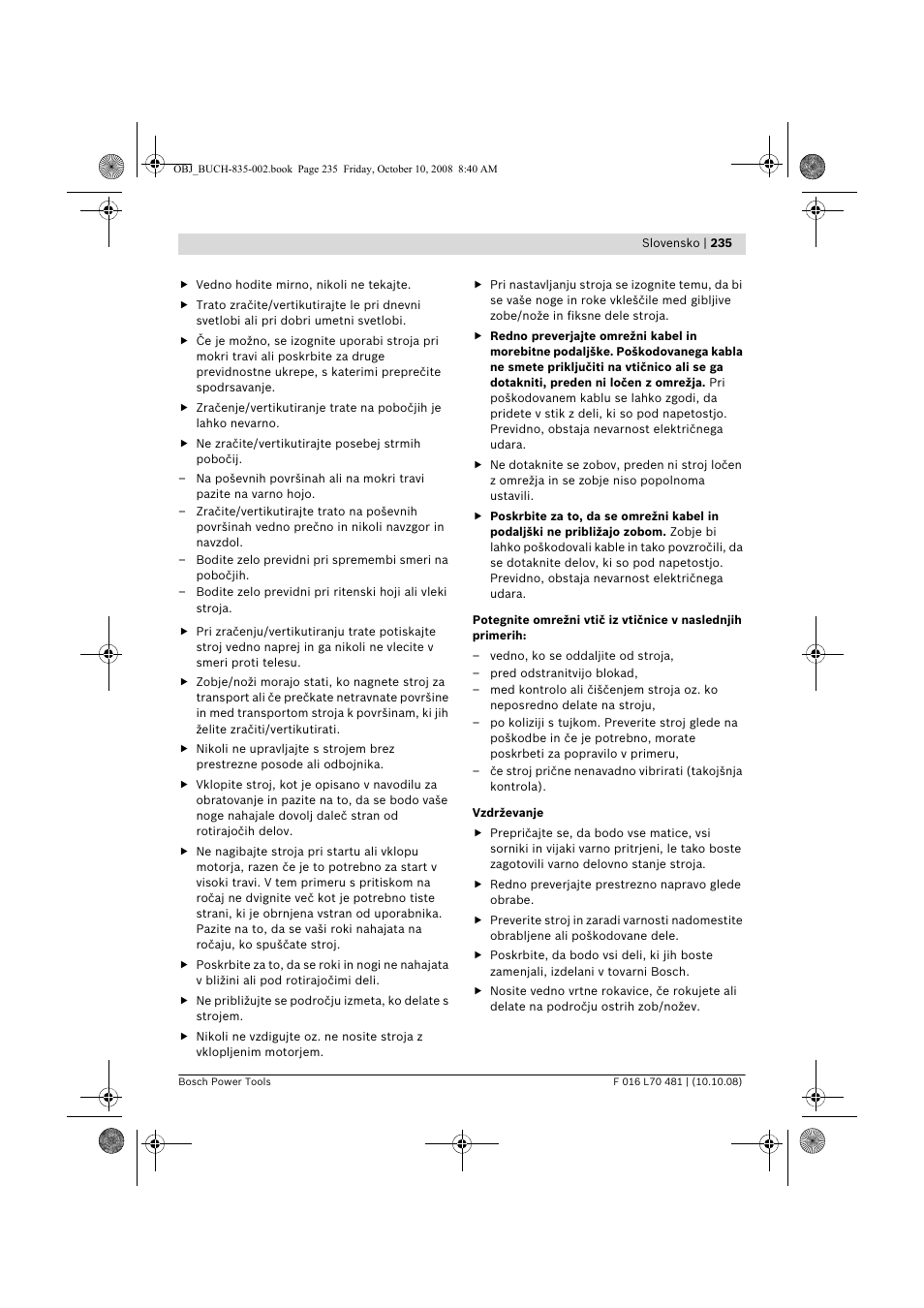 Bosch ALR 900 User Manual | Page 235 / 282