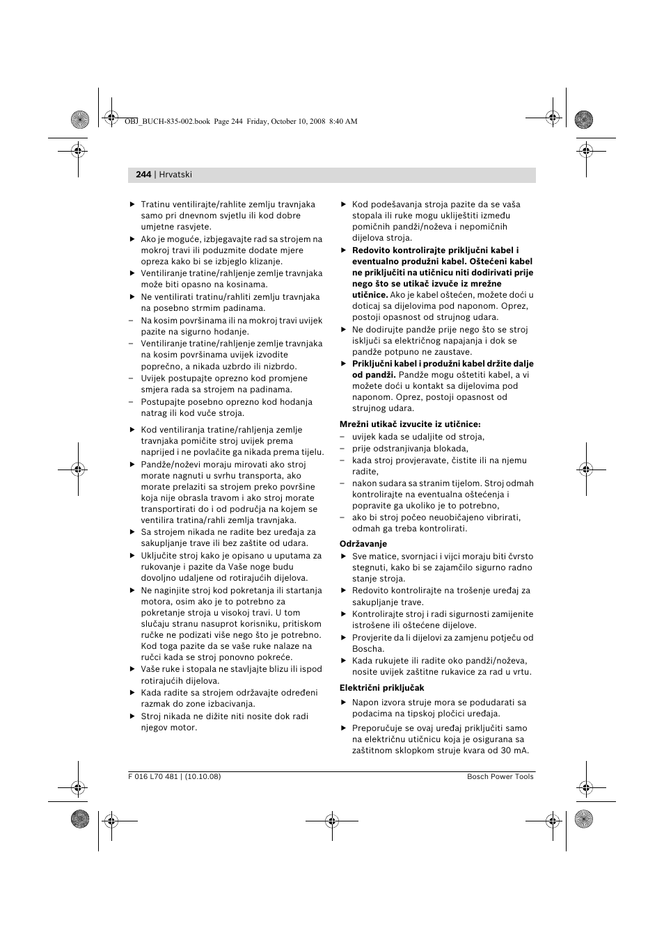 Bosch ALR 900 User Manual | Page 244 / 282