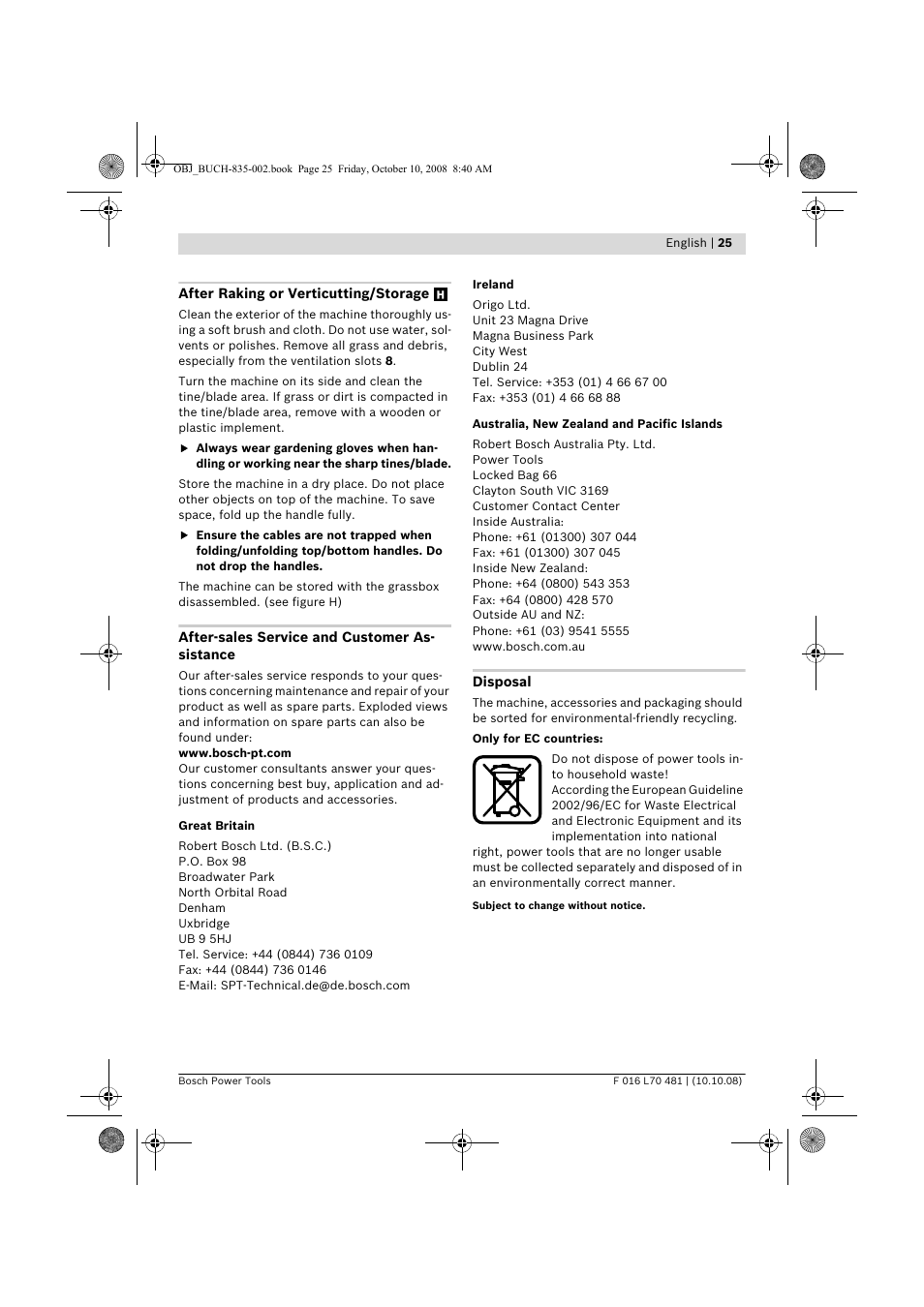 Bosch ALR 900 User Manual | Page 25 / 282